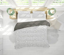 Cargar imagen en el visor de la galería, Colcha reversible con cortina, Jaspe