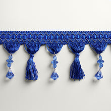 Cargar imagen en el visor de la galería, Adorno (galloon) diseño borlas y piedras