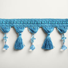 Cargar imagen en el visor de la galería, Adorno (galloon) diseño borlas y piedras