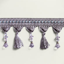 Cargar imagen en el visor de la galería, Adorno (galloon) diseño borlas y piedras