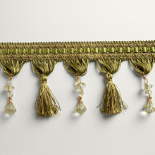 Cargar imagen en el visor de la galería, Adorno (galloon) diseño borlas y piedras